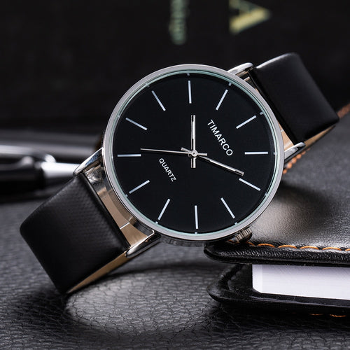 Luxury Women Watches 2023 New Stylish Silver Minimalist Business Ladies Quartz Watch Breathable Leather Steel Clock Reloj Mujer - Azbrowse