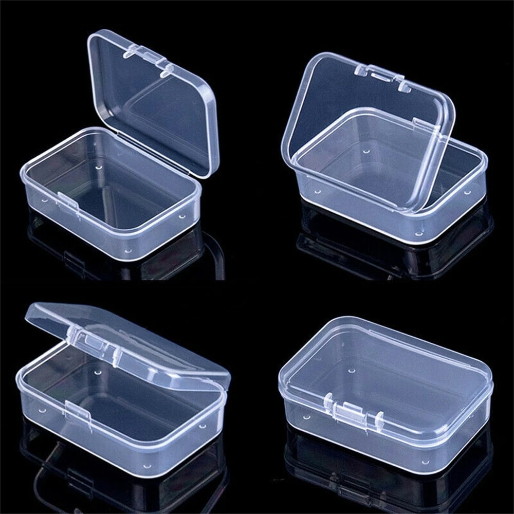 Top Selling Transparent Plastic Storage Box Clear Square Multipurpose Display Case Plastic Jewelry Storage Boxes Multiple Sizes