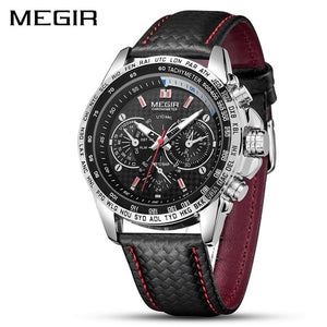 MEGIR Mens Watches Top Brand Luxury Quartz Watch Men Fashion Luminous Army Waterproof Men Wrist Watch  Relogio Masculino 1010G - Azbrowse