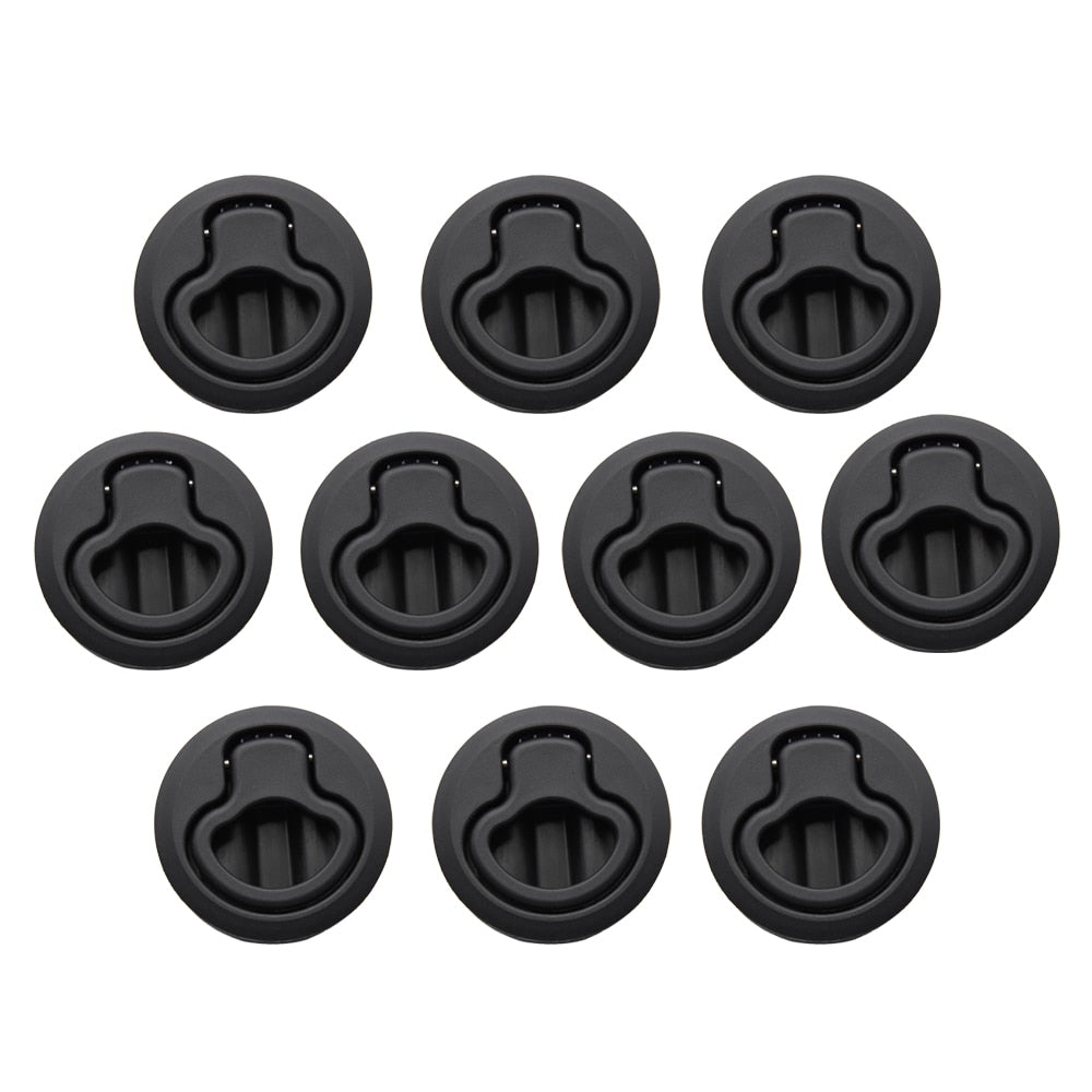 1pcs/2pcs/4pcs/10pcs Round Flush Pull Slam Latch for RV Boat Marine Deck Hatches Lift Pull Handle Non Key Marine Deck Locker - Azbrowse
