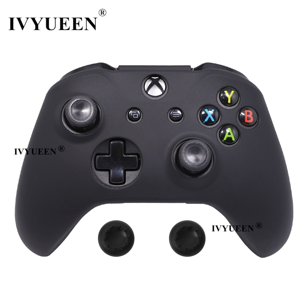 IVYUEEN Silicone Protective Skin Case for XBox One X S Controller Protector Water Transfer Printing Camouflage Cover Grips Caps - Azbrowse