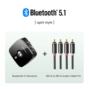 UGREEN Bluetooth RCA Receiver 5.1 aptX HD 3.5mm Jack Aux Wireless Adapter Music for TV Car RCA Bluetooth 5.0 3.5 Audio Receiver - Azbrowse