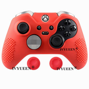 IVYUEEN Anti-Slip Silicone Protective Case Skin for Microsoft Xbox One Elite Controller Cover Thumb Stick Grips Joystick Caps - Azbrowse