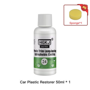 HGKJ 24 Plastic Exterior Recovery Restorer Trim Long-lasting Cleaner Agent Refresh Restoration Hydrophobic Coating Car Chemicals - Azbrowse
