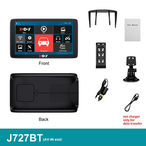 XGODY Car GPS Navigation 7 Inch Touch Screen GPS Navigator Truck Sunshade Sat Nav 256M+8G 2022 America Europe Map GPS Navigators - Azbrowse