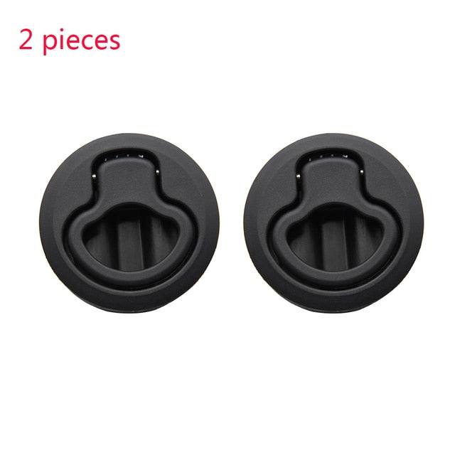 1pcs/2pcs/4pcs/10pcs Round Flush Pull Slam Latch for RV Boat Marine Deck Hatches Lift Pull Handle Non Key Marine Deck Locker - Azbrowse