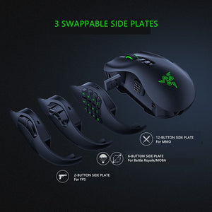Razer Naga Pro Professional Edition Wireless Bluetooth E-Sports Computer Game Mouse Macro InterchangeableThree Side Key - Azbrowse