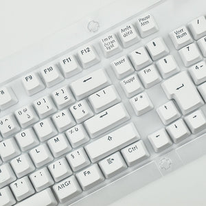 French Keycaps For Mechanical Keyboard Compatible With MX Switches Double Shot Support Led Lighting FrançAis Keycaps AZERTY - Azbrowse