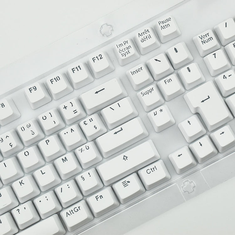 French Keycaps For Mechanical Keyboard Compatible With MX Switches Double Shot Support Led Lighting FrançAis Keycaps AZERTY - Azbrowse