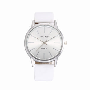 Luxury Women Watches 2023 New Stylish Silver Minimalist Business Ladies Quartz Watch Breathable Leather Steel Clock Reloj Mujer - Azbrowse