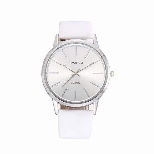 Luxury Women Watches 2023 New Stylish Silver Minimalist Business Ladies Quartz Watch Breathable Leather Steel Clock Reloj Mujer - Azbrowse