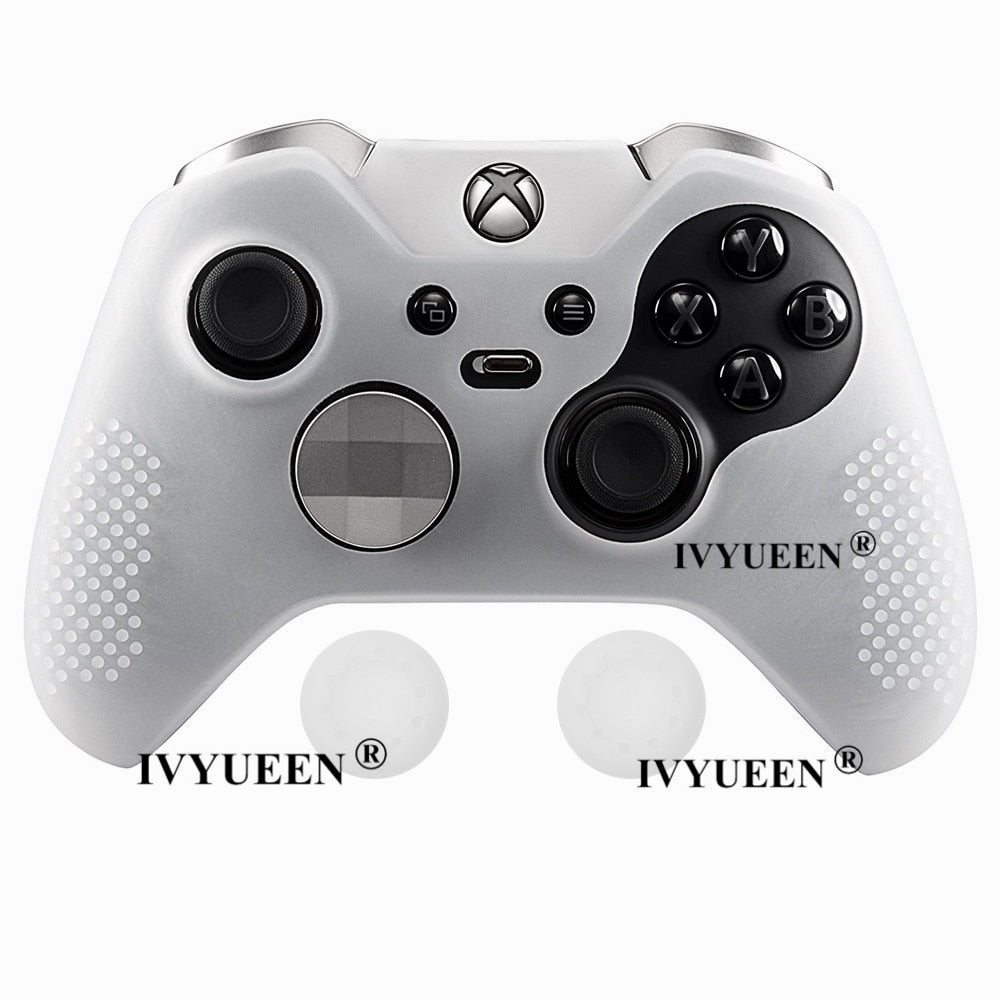 IVYUEEN Anti-Slip Silicone Protective Case Skin for Microsoft Xbox One Elite Controller Cover Thumb Stick Grips Joystick Caps - Azbrowse