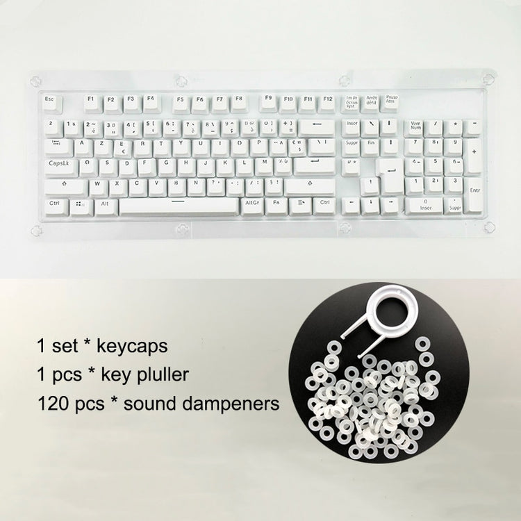 French Keycaps For Mechanical Keyboard Compatible With MX Switches Double Shot Support Led Lighting FrançAis Keycaps AZERTY - Azbrowse