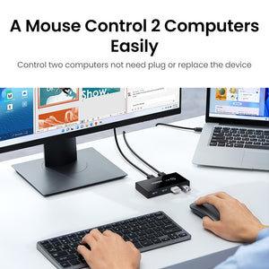 UGREEN USB KVM Switch USB 3.0 2.0 Switcher KVM Switch for Windows10 PC Keyboard Mouse Printer 2 PCs Sharing 4 Devices USB Switch - Azbrowse