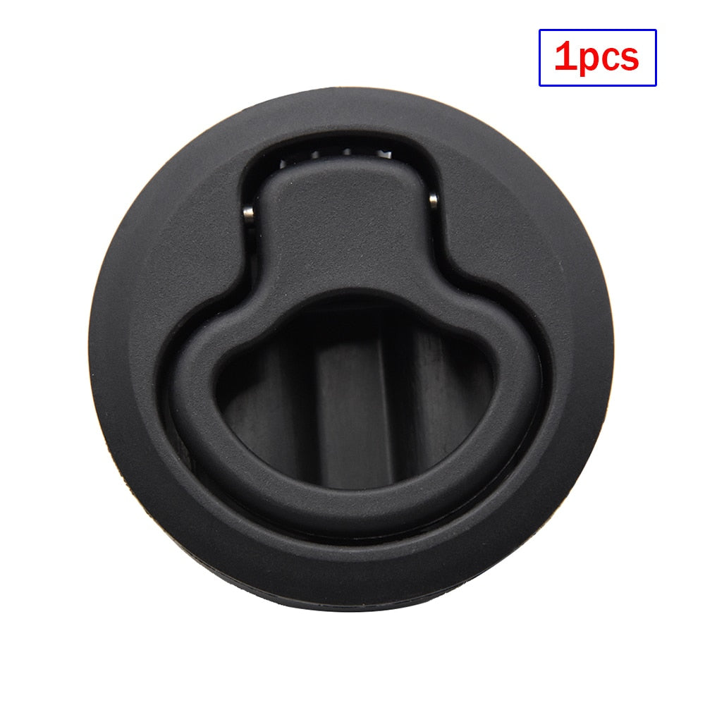 1pcs/2pcs/4pcs/10pcs Round Flush Pull Slam Latch for RV Boat Marine Deck Hatches Lift Pull Handle Non Key Marine Deck Locker - Azbrowse