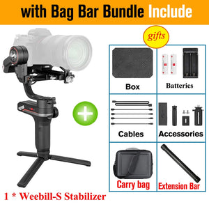 Zhiyun WEEBILL S 3-Axis Gimbal Stabilizer for Mirrorless and DSLR Camera Sony A7 III A6000 Nikon Panasonic GH5 Canon WEEBILL LAB - Azbrowse