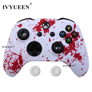 IVYUEEN Silicone Protective Skin Case for XBox One X S Controller Protector Water Transfer Printing Camouflage Cover Grips Caps - Azbrowse
