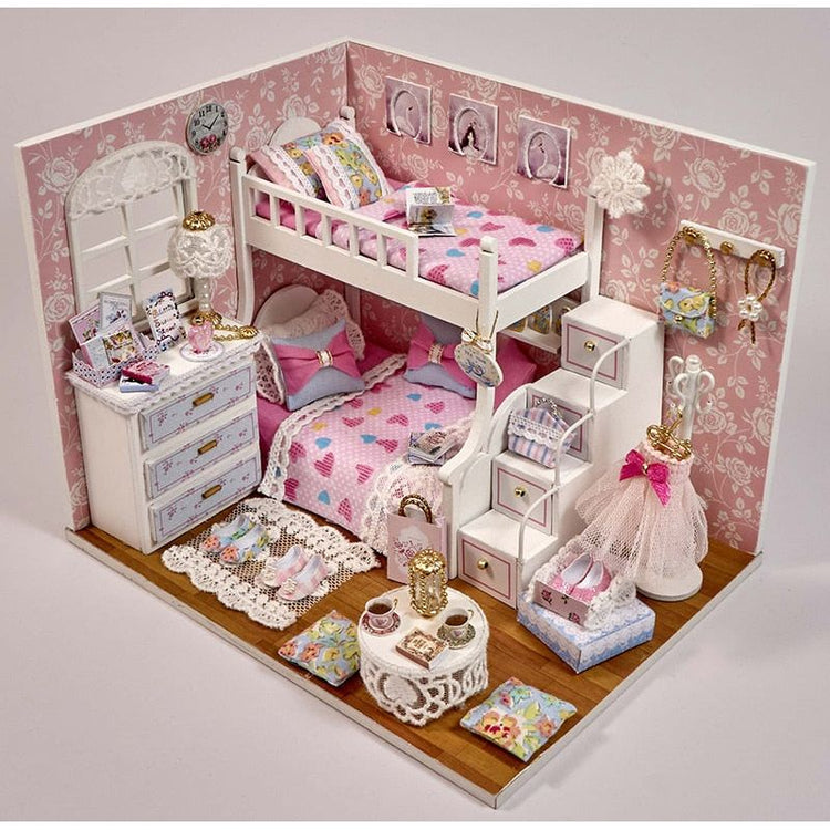 CuteBee Miniatur Furniture for Dolls House Accessories Mini House Toy Hous DIY Dollhouse Kit Gift for Girls Friend Children - Azbrowse
