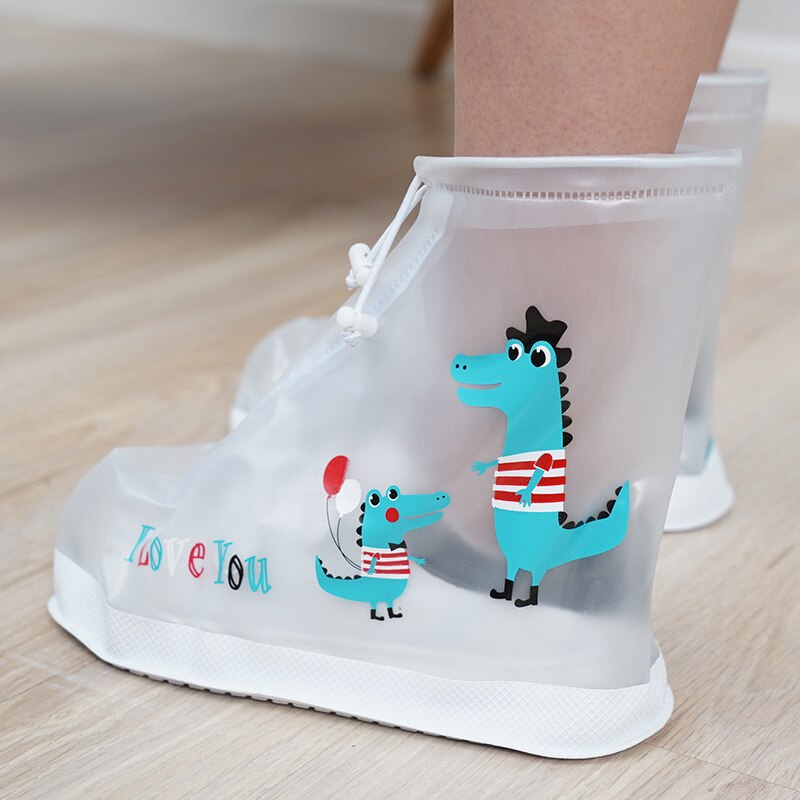 Children's Rain Boot Cover, Waterproof, Non-slip, Wear-resistant Rain Boot Shoe Cover, Transparent Foot Cover For Boys And Girls