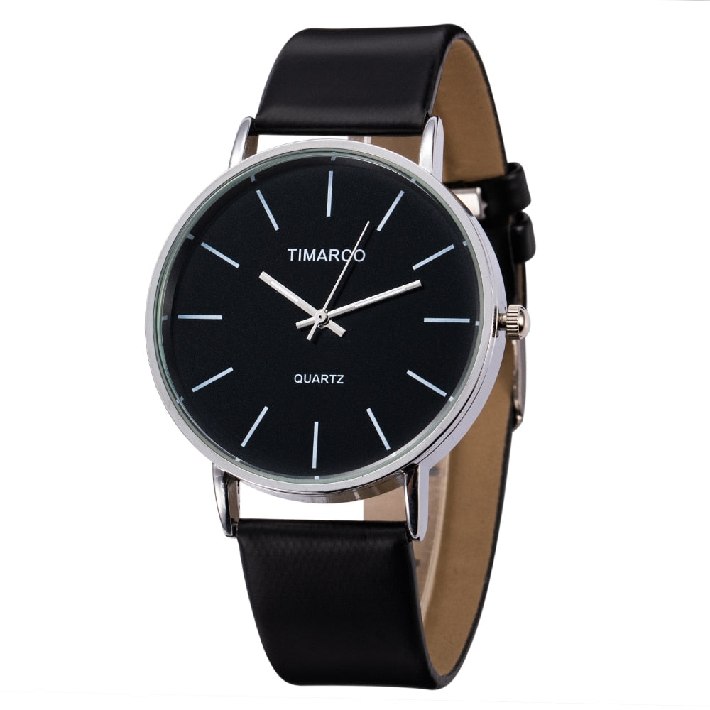 Luxury Women Watches 2023 New Stylish Silver Minimalist Business Ladies Quartz Watch Breathable Leather Steel Clock Reloj Mujer - Azbrowse