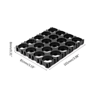 10x 18650 Battery 4x5 Cell Spacer Radiating Shell Pack Plastic Heat Holder Black Drop Shipping Support - Azbrowse
