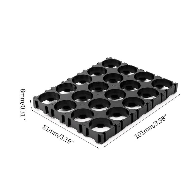 10x 18650 Battery 4x5 Cell Spacer Radiating Shell Pack Plastic Heat Holder Black Drop Shipping Support - Azbrowse