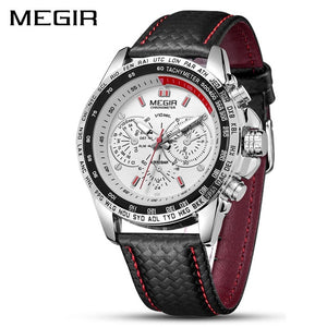 MEGIR Mens Watches Top Brand Luxury Quartz Watch Men Fashion Luminous Army Waterproof Men Wrist Watch  Relogio Masculino 1010G - Azbrowse