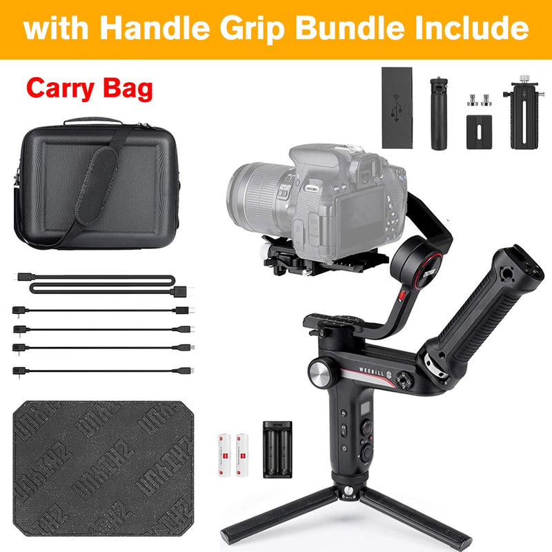Zhiyun WEEBILL S 3-Axis Gimbal Stabilizer for Mirrorless and DSLR Camera Sony A7 III A6000 Nikon Panasonic GH5 Canon WEEBILL LAB - Azbrowse
