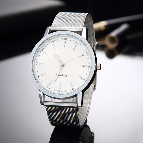 Luxury Women Watches 2023 New Stylish Silver Minimalist Business Ladies Quartz Watch Breathable Leather Steel Clock Reloj Mujer - Azbrowse