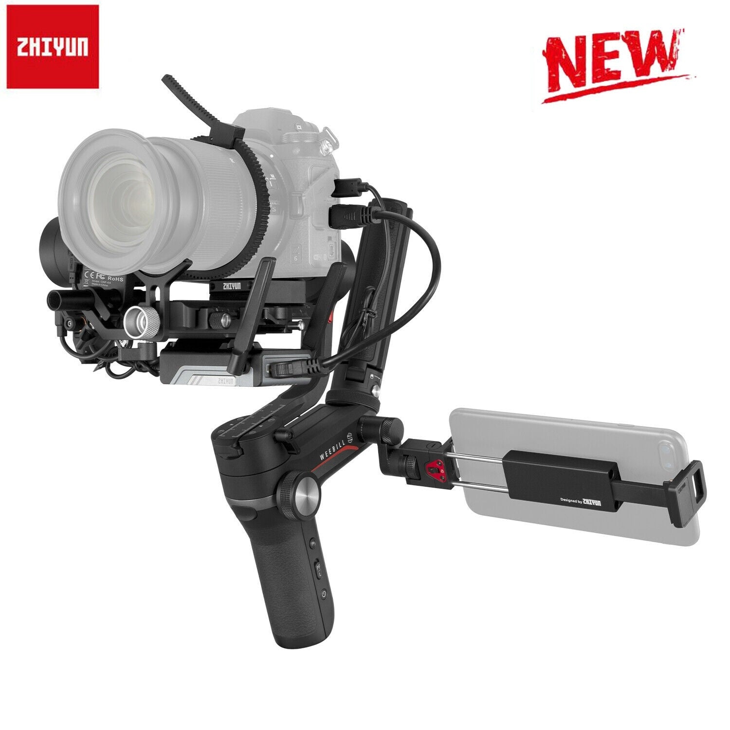 Zhiyun WEEBILL S 3-Axis Gimbal Stabilizer for Mirrorless and DSLR Camera Sony A7 III A6000 Nikon Panasonic GH5 Canon WEEBILL LAB - Azbrowse