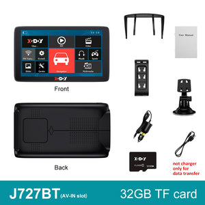 XGODY Car GPS Navigation 7 Inch Touch Screen GPS Navigator Truck Sunshade Sat Nav 256M+8G 2022 America Europe Map GPS Navigators - Azbrowse