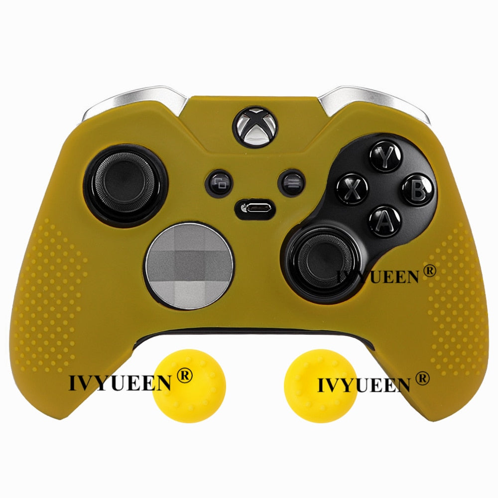 IVYUEEN Anti-Slip Silicone Protective Case Skin for Microsoft Xbox One Elite Controller Cover Thumb Stick Grips Joystick Caps - Azbrowse