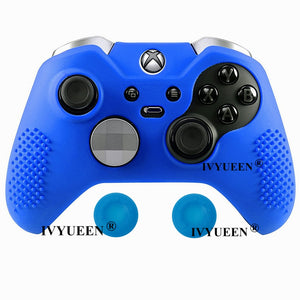 IVYUEEN Anti-Slip Silicone Protective Case Skin for Microsoft Xbox One Elite Controller Cover Thumb Stick Grips Joystick Caps - Azbrowse
