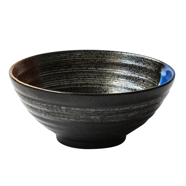 Japanese style 7.5 inch large bowl ramen bowl ceramic soup bowl retro tableware hat bowl trumpet bowl ceramic - Azbrowse
