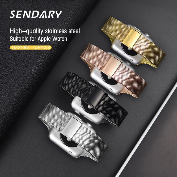 Slim Watch Band for Apple Watch SE 8/7/6/5/4/3/2/1 38MM 40MM 41MM Metal Bracelet Loop Strap 42MM 44MM 45MM Wrist Watchband - Azbrowse