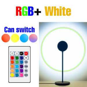 LED Projection Lamp Sunset Light Night LED Sunset Bulb Color Lamp 5V USB Rainbow Lamp Desk LED Decoration Atmosphere Lighting - Azbrowse