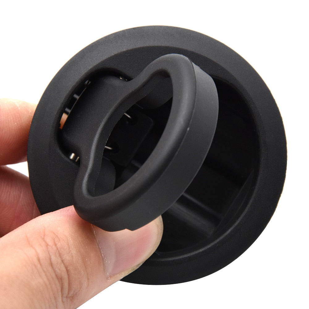 1pcs/2pcs/4pcs/10pcs Round Flush Pull Slam Latch for RV Boat Marine Deck Hatches Lift Pull Handle Non Key Marine Deck Locker - Azbrowse