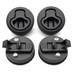 1pcs/2pcs/4pcs/10pcs Round Flush Pull Slam Latch for RV Boat Marine Deck Hatches Lift Pull Handle Non Key Marine Deck Locker - Azbrowse