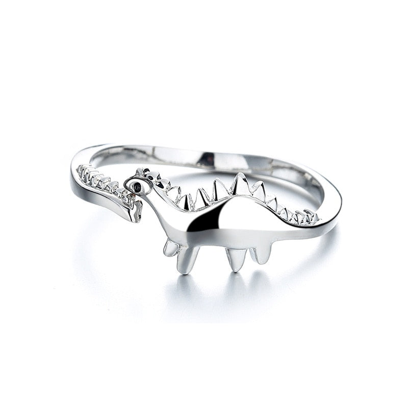 Dinosaur Ring for Women Brontosaurus Stegosaurus Rings Dinosaur Ring Adjustable Ring Gift - Azbrowse