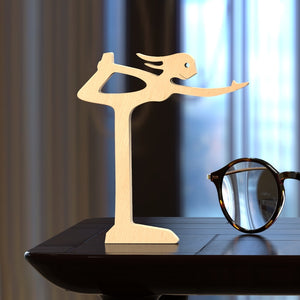 Family Puppy Wood Dog Craft Figurine Desktop Table Ornament Carving Model Home Office Decoration Pet Sculpture Christmas Gift - Azbrowse