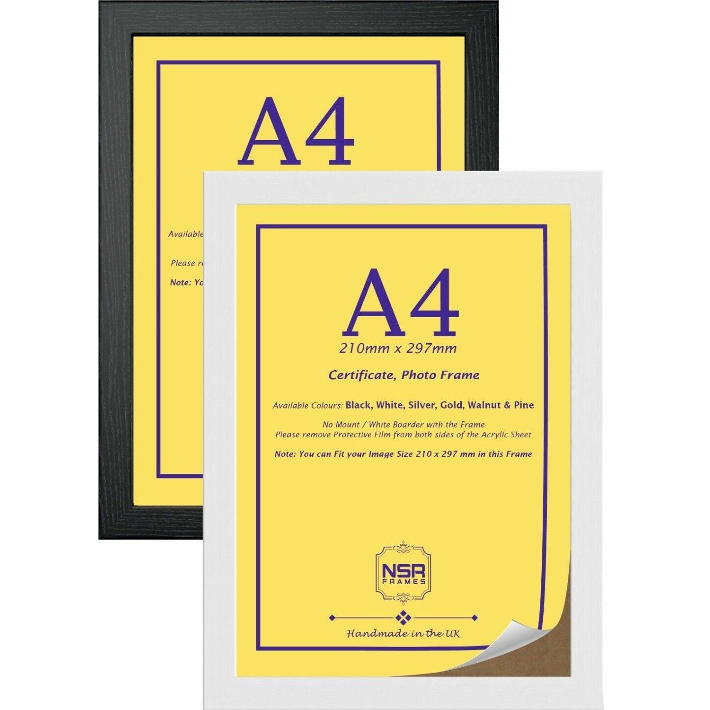 A4 Photo Picture Certificate Frame