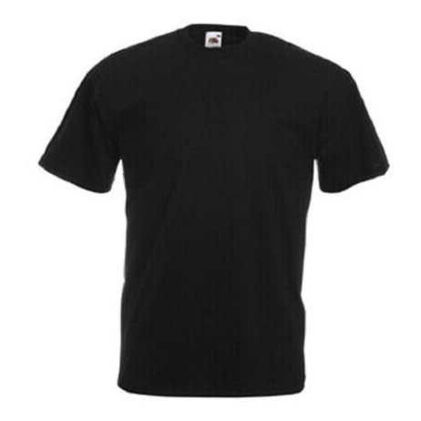 BLACK MENS PLAIN TEE COTTON SHIRTS