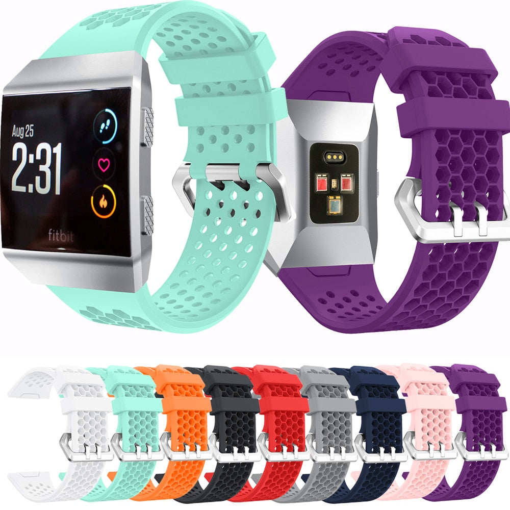 New Accessories Sport Soft Silicone Bracelet Wrist For Fitbit Ionic Straps Wristband Replacement Watchband for Fitbit ionic Band - Azbrowse