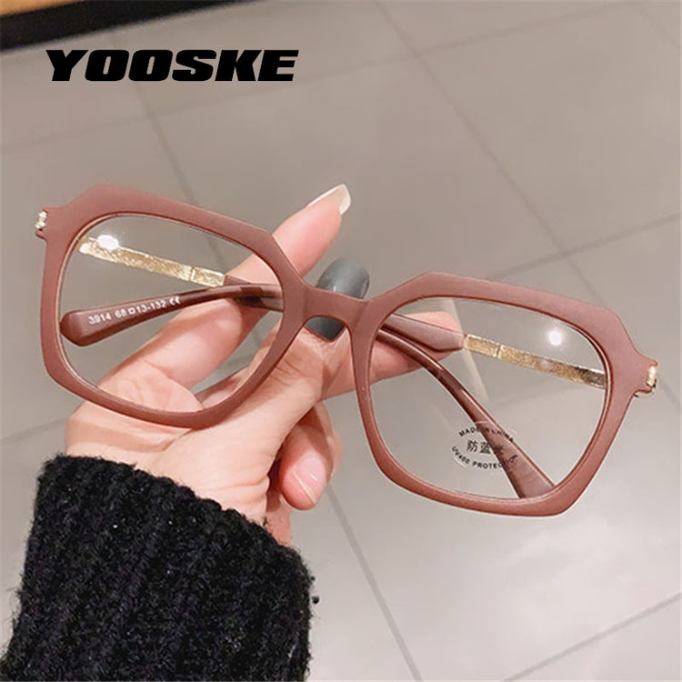 YOOSKE TR90 Blue Light Blocking Glasses Men Fashion Jelly Square Eyeglasses Frames Women Computer Lens Radiation Protection - Azbrowse