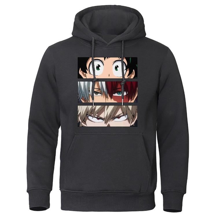 Men's Hoodies My Hero Academia Anime Sweatshirts Quality Streetwear Male Pullovers Tracksuit Fleece Warm Casual Hoodie Clothing - Azbrowse