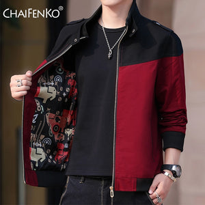 CHAIFENKO Fashion Men Bomber Jacket Casual Thin Slim Baseball Jackets Men Streetwear Hip Hop Windbreaker Zipper Jacket Coat Male - Azbrowse