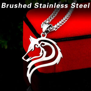Beier 316L stainless steel dropshipping hot sell viking wolf men necklace celt wolf head pendant Fashion Jewelry LP302 - Azbrowse