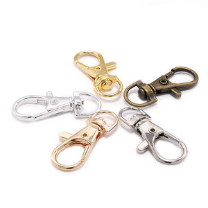 10pcs/lot Split Key Ring Swivel Lobster Clasp Connector For Bag Belt Dog Chains DIY Jewelry Making Findings - Azbrowse