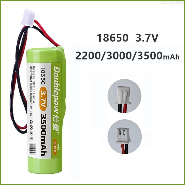 3.7V Rechargeable Lithium Battery Pack 18650 2200mah 3000mah Fishing LED Light Bluetooth Speaker 4.2V Emergency DIY Batteries - Azbrowse
